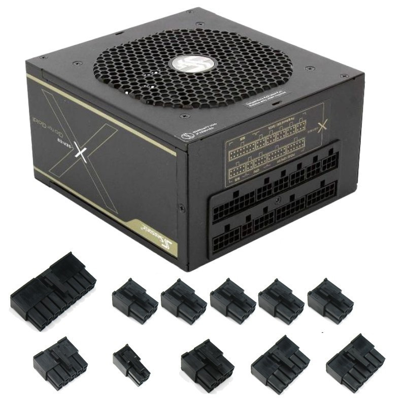 Zestaw wtyczek do zasilaczy Seasonic X-series 11 sztuk