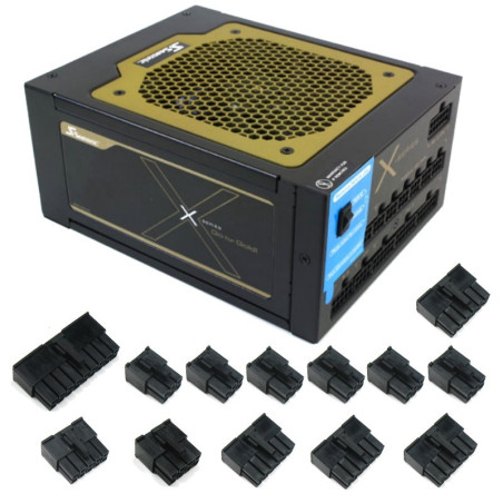 Zestaw wtyczek do zasilaczy Seasonic X-series 13 sztuk