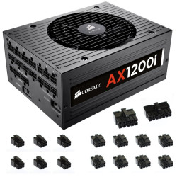 Zestaw wtyczek do zasilacza Corsair AX1200i 16 sztuk