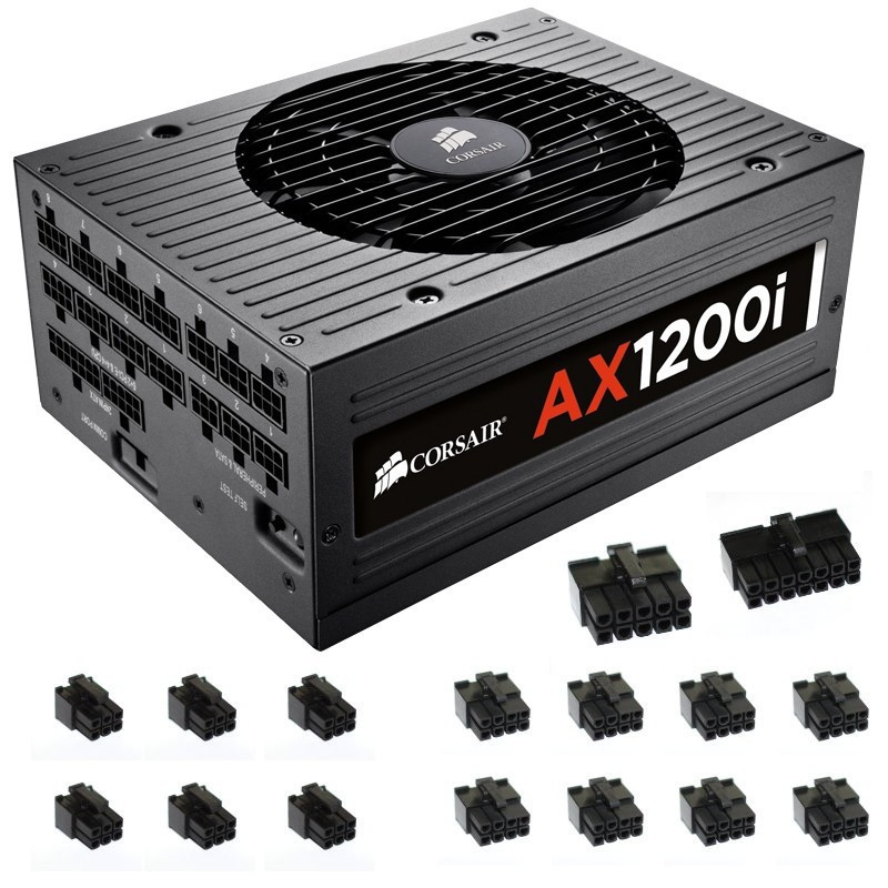 Zestaw wtyczek do zasilacza Corsair AX1200i 16 sztuk