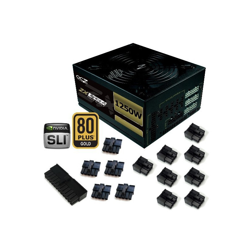 Zestaw wtyczek do zasilaczy OCZ ZX Series 850W / 1000W / 1250W 14 sztuk