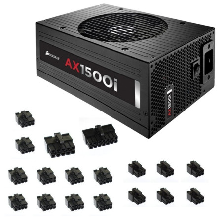 Zestaw wtyczek do zasilacza Corsair AX1500i 18 sztuk